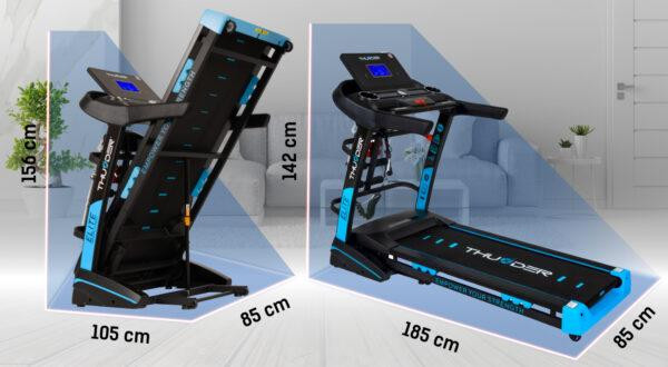 Беговая дорожка электрическая THUNDER ELITE-DS-BLACK Киев - изображение 2