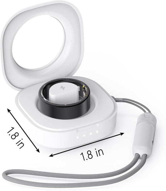 Розумне кільце Smart Ring SUNOL Black (Size 9): моніторинг здоров'я, сну, тиску та кисню, IP68, iOS/Android + Зарядний кейс Київ - фото 10