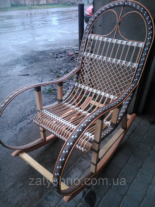 Качалка кресло ротанговое на подарок | кресло-качалка для отдыха садовая для дачи Киев - изображение 1