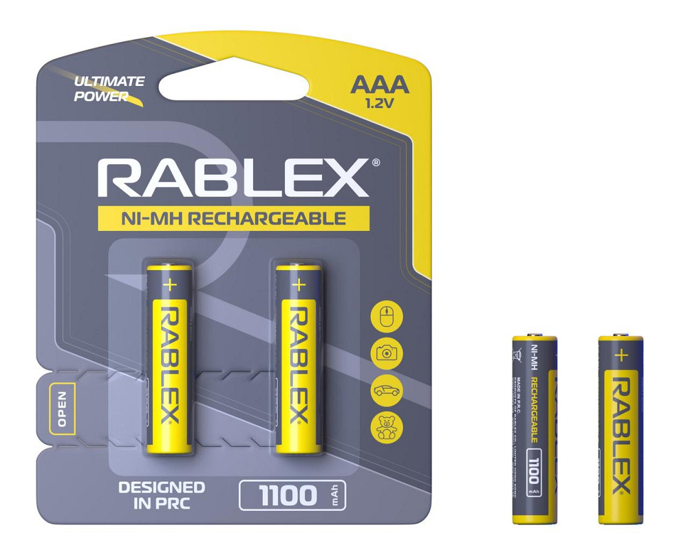 Акумулятор Rablex HR3/AAA Ni-MH 1100mAh 1.2V 1 шт. Дніпро - фото 1