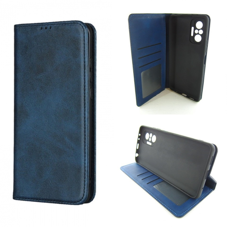 Чохол книжка Xiaomi Redmi Note 10 pro Premium Case blue Одеса - фото 3