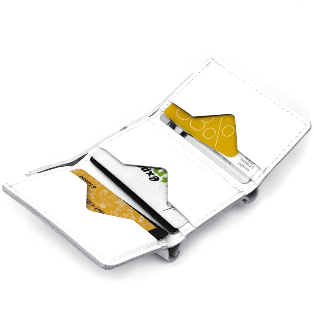 Женское кожаное портмоне GRANDE PELLE 11367 Белый Киев - изображение 4