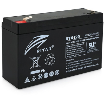 Батарея до ДБЖ Ritar RT6120A, 6V-12Ah (RT6120) Вінниця - фото 1