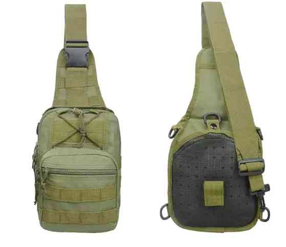 Тактическая армейская сумка через плечо Зеленый Винница
