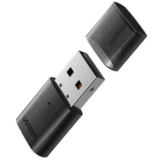 Адаптер Bluetooth 5.0 USB  RTL8761BUV CM390 UGREEN Black Винница