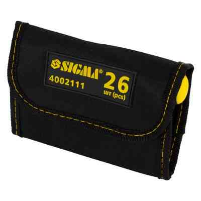 Отвертка Sigma c битами 18шт + насадки торцевые 6шт CrV (4002111) Винница