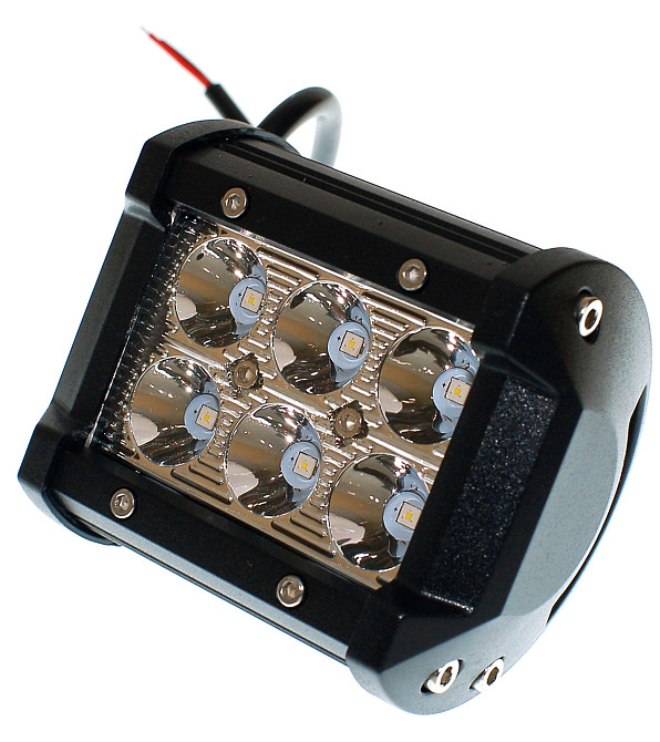 Світлодіодна фара AllLight C-18W 6chip OSRAM 3535 spot 9-30V нижній кріплення Харків - фото 1