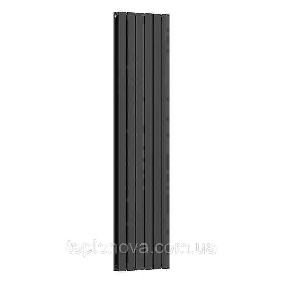 Вертикальный радиатор Largo Double 456х1800-6, anticor, черный муар Черновцы