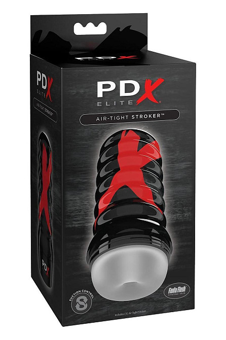 Мастурбатор нереалистичный Pipedream PDX Elite в черной колбе, 19.1 см Sex Aura Киев - изображение 3