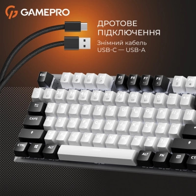 Клавиатура GamePro Genesis Joker MK124G Outemu Red Switch USB UA Gray (MK124G) Винница - изображение 4