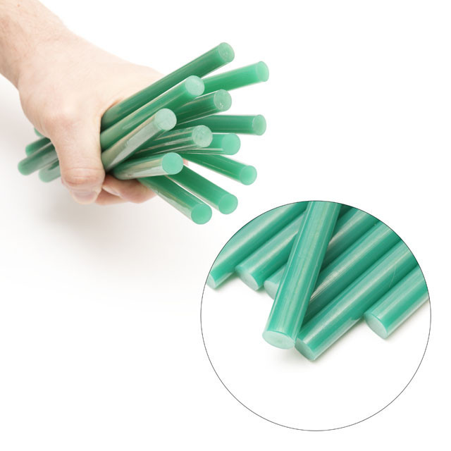 Комплект клейових стрижнів зелених, 11,2×200 мм, 12 шт. INTERTOOL RT-1057 Київ - фото 4