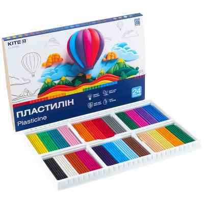 Пластилін Kite Classic 24 кольори, 480 г (K-089) Вінниця