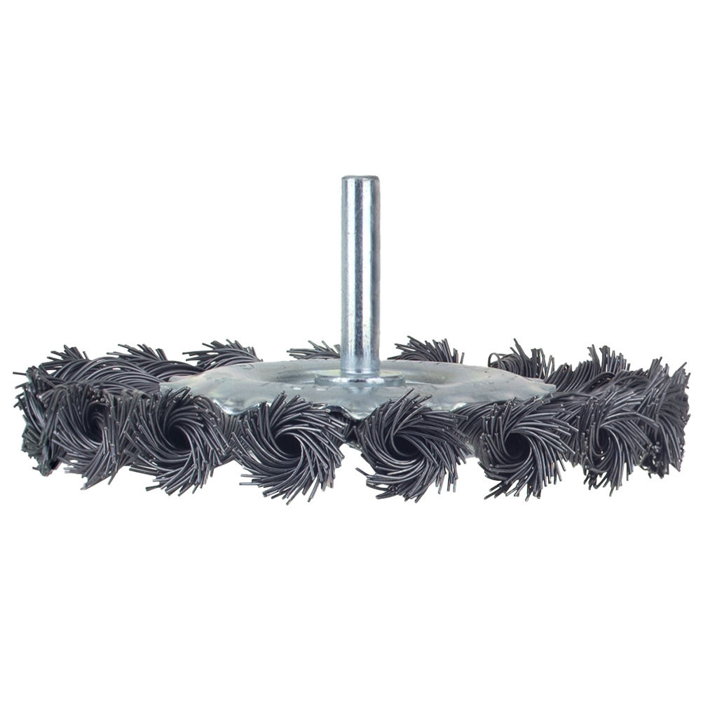 Щітка дротяна дископодібна Ø100мм хвостовик Ø6мм (стала кручена) SIGMA (9023101) Рівне - фото 5