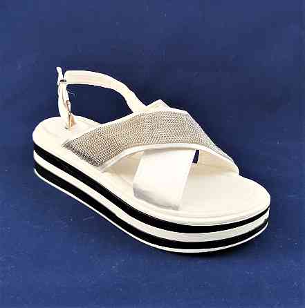 Жіночі Сандалії Босоніжки на Танкетці Платформа Білі Літні (розміри: 36,37,38,39) - 837 Дніпро