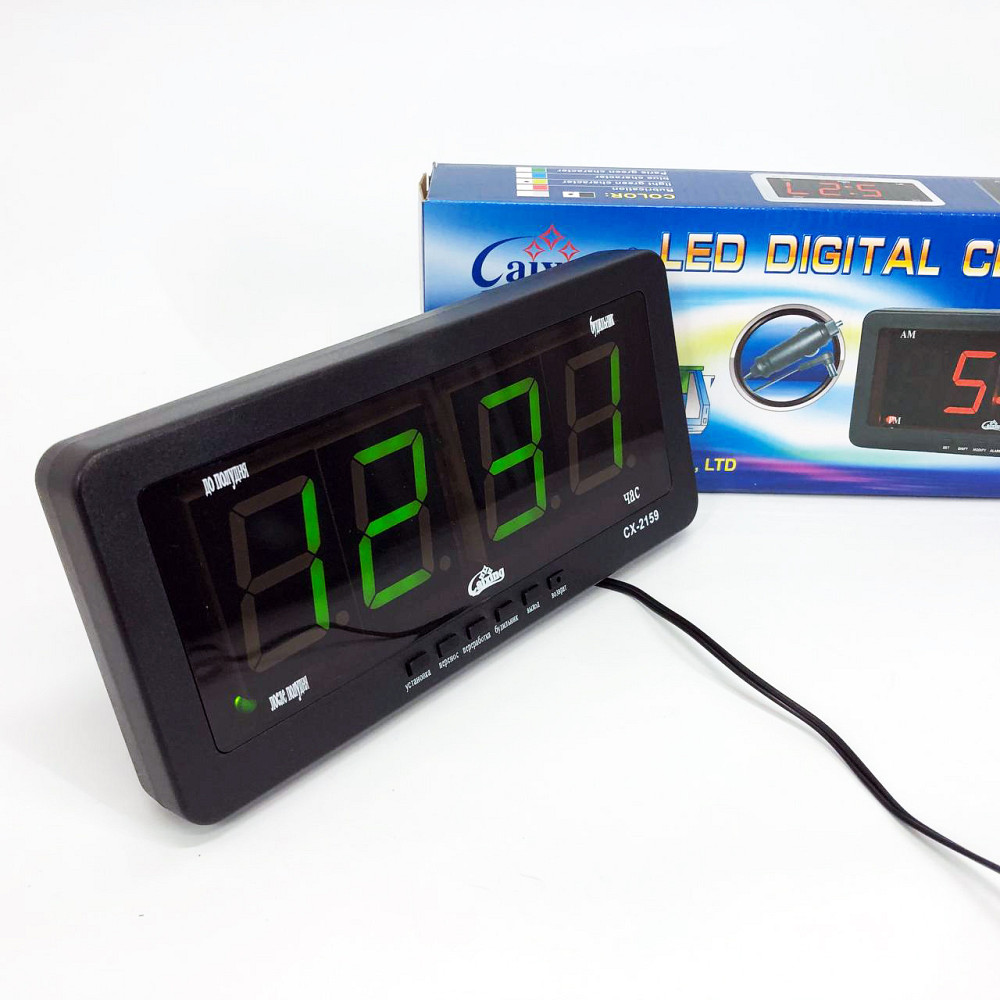 Стильные настольные часы Caixing, Электронные часы со встроенным дисплеем Классические настольные PN-14 Ивано-Франковск - изображение 4