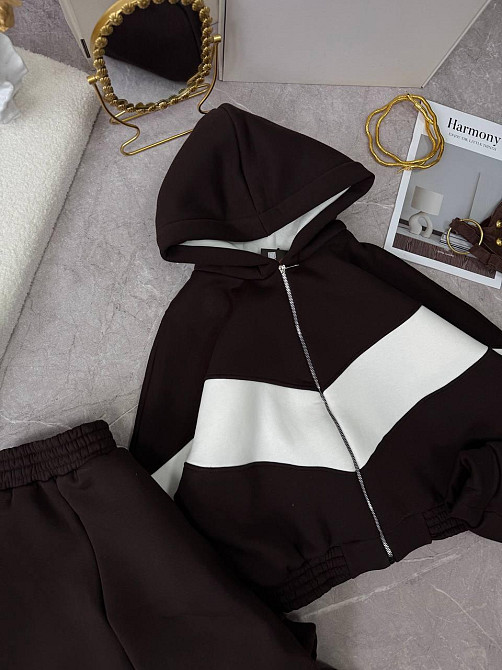 Женский теплый костюм из качественной тринитки на флисе Одесса - изображение 2