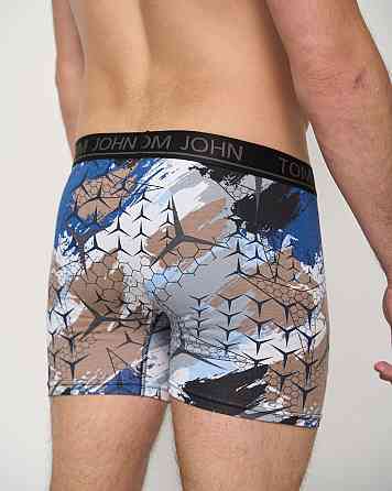 Труси-шорти чоловічі однотонні Сіро-коричневі — Tom John 2200-28 XXL Київ