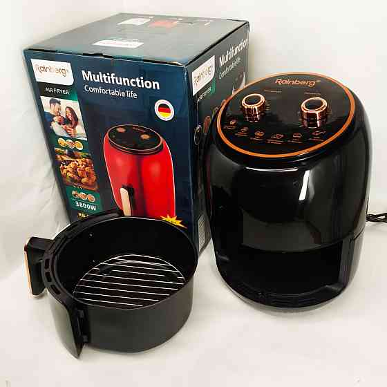 Міні фритюрниця Rainberg RB-2318 3800Вт 8.5л, Фритюрниця з функцією смаження без олії TV-83 Львів