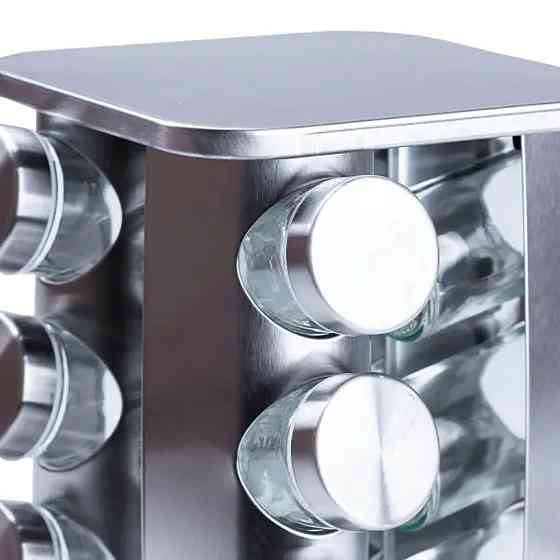 Набір для спецій на підставці 12 баночок по 100 мл HP15290 Київ