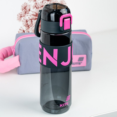 Бутылка для воды Kite 680 мл чорно-рожева (K25-1233-3) Винница - изображение 7