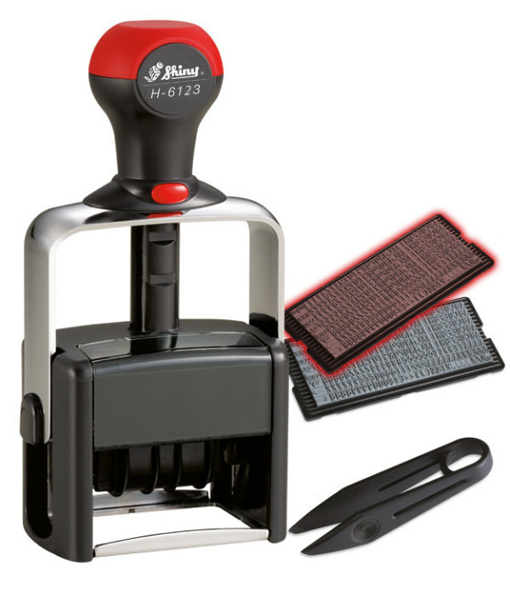 Металевий,самонабірний датер-штамп 4-рядк, 50х30мм Київ - фото 1