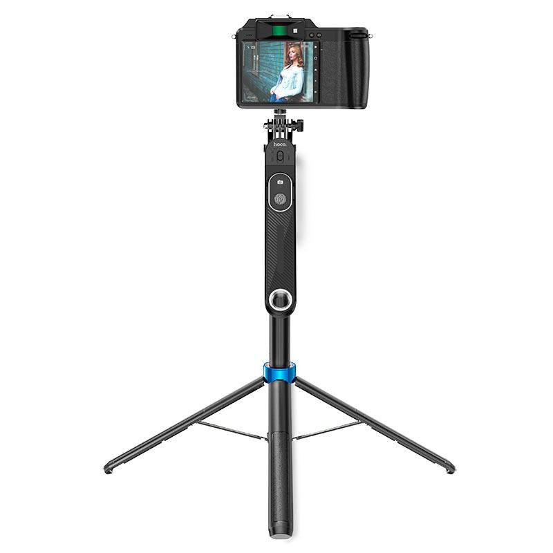 Селфі-монопод HOCO K22 Handy aluminum alloy anti-shake live broadcast holder Black Киев - изображение 4