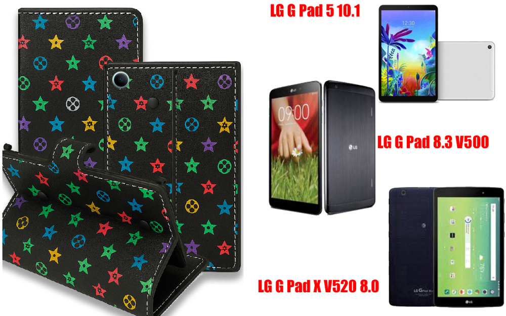 Книга-трансформер для планшета Lg G Pad 5 10.1, Pad 8.3, Pad X 8.0, цвет Black Lyi Black Киев - изображение 1
