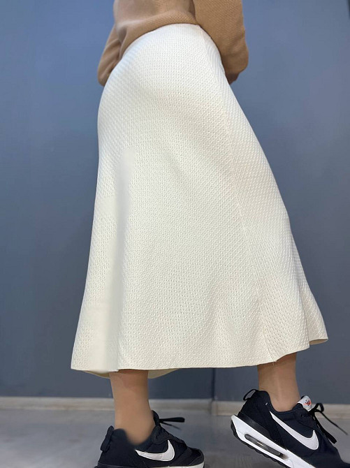 Юбка женская My fashion 2024402 трапеция косичка длинная one size, молочний, one size Киев - изображение 3