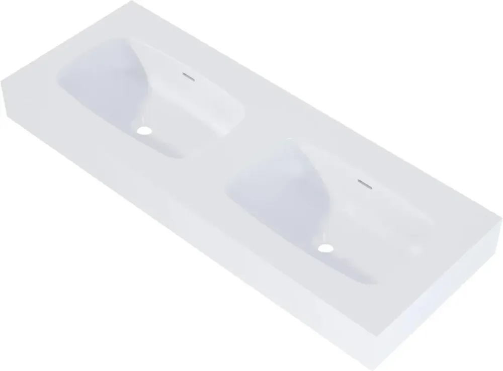 Раковина  Elita Dimple Duo 120Cm Marmur White Matt 168884 Київ - фото 1