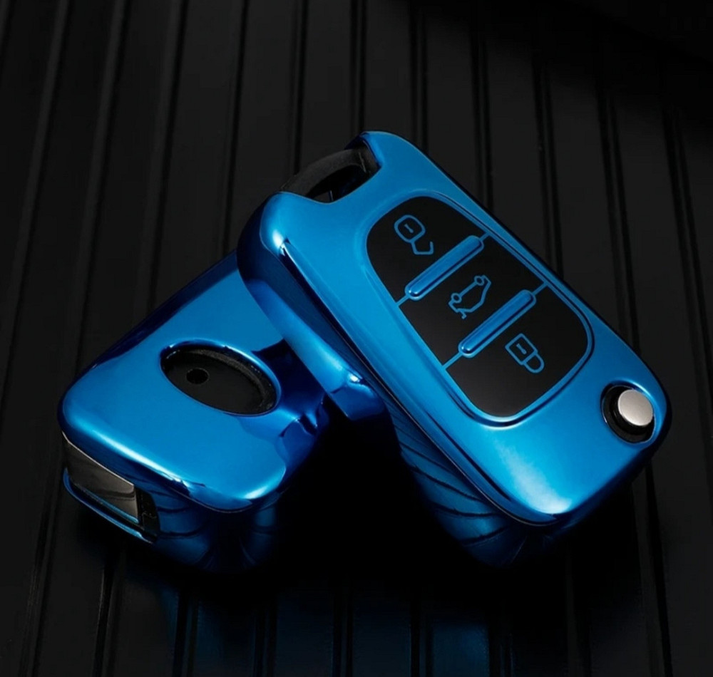Захисний чохол для автомобільного ключа Hyundai Kia Синій Смела - изображение 3