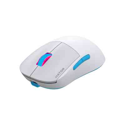 Мышка Hator Quasar 2 Pro Wireless/Bluetooth/USB White/Cyan (HTM561WC) Винница