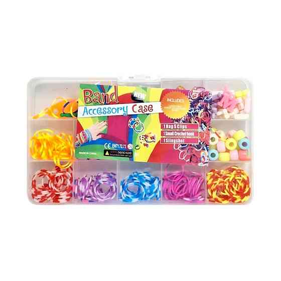 Набір гумок для плетіння браслетів 037-158 у пластиковому боксі Вінниця
