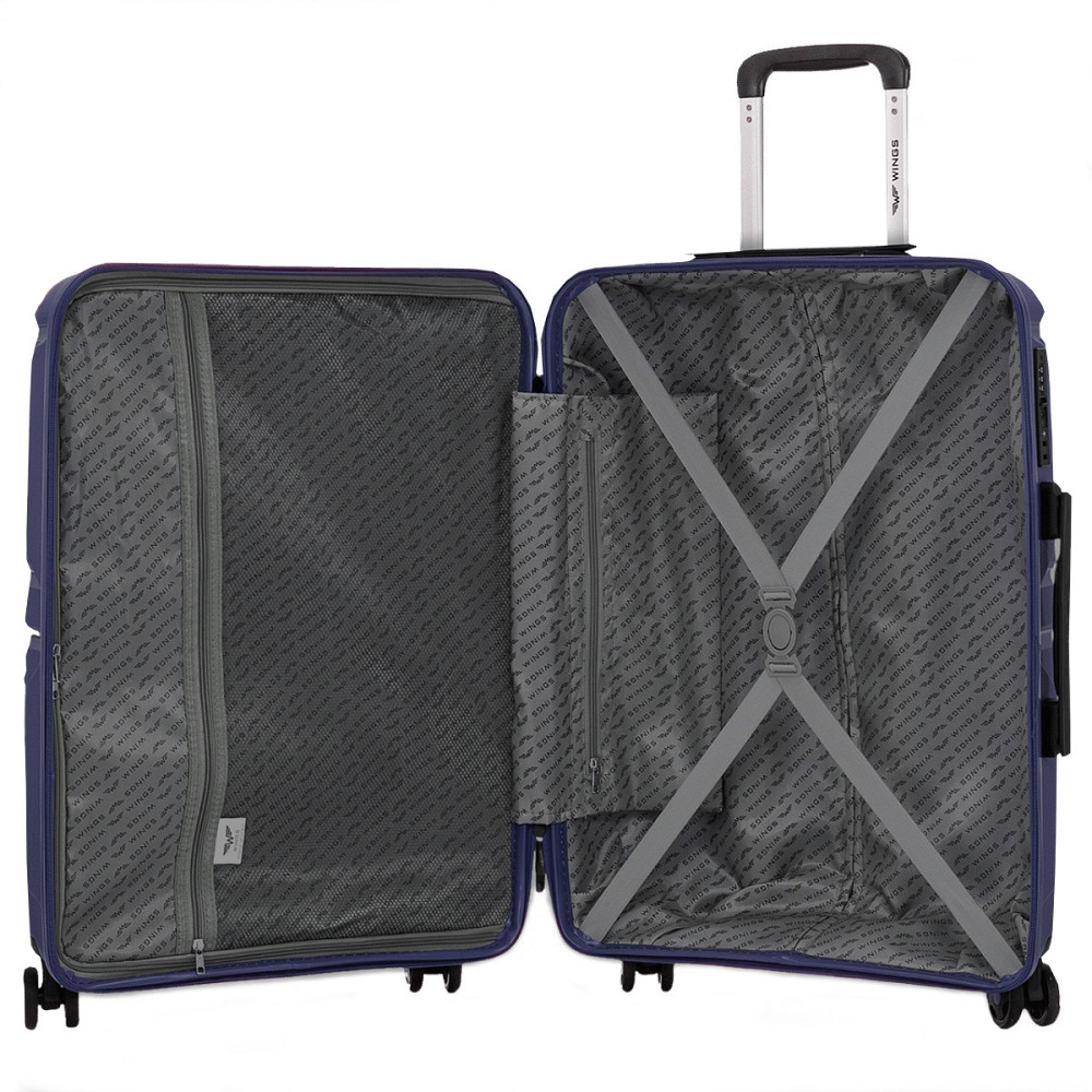 Валіза поліпропіленова WINGS PHX01 велика 75 см синя Київ - фото 7