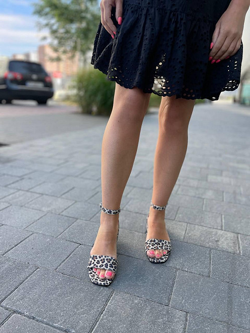 KATI SHOES Босоніжки жіночі леопардові світлі KATI SHOES 231, натуральна шкіра / Шкіряні босоні Коломыя - изображение 5