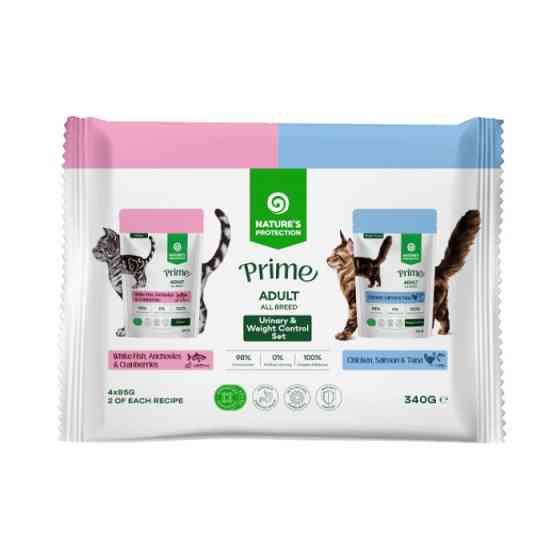 Nature's Protection Prime Multiple Functions Cats Set Adult Сет вологого корму для котів, 4x85 г Киев