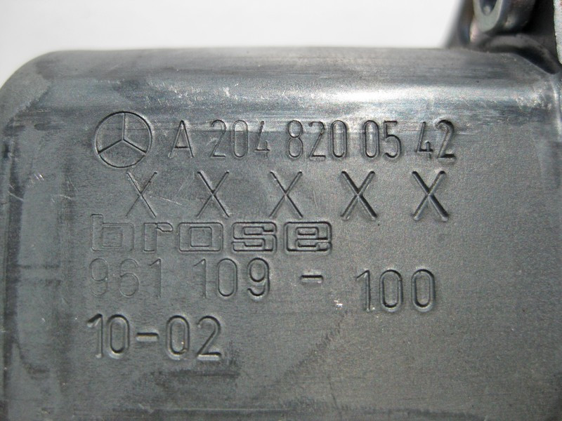 Mercedes-Benz  A2048200542 Моторчик заднього лівого склопідйомника C-Class W204 E-Class W212 GLK X204 Одеса - фото 3