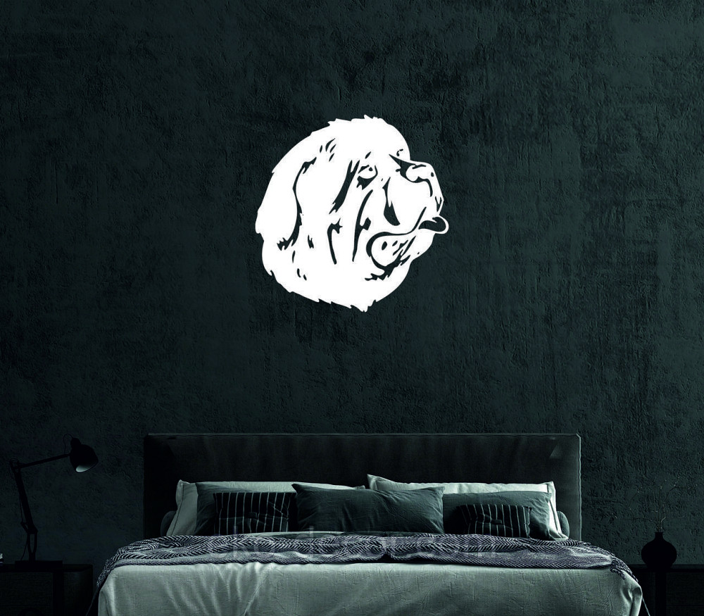 Декоративне настінне Панно «Мастиф», Декор на стіну 70*70 см, Білий Київ - фото 3