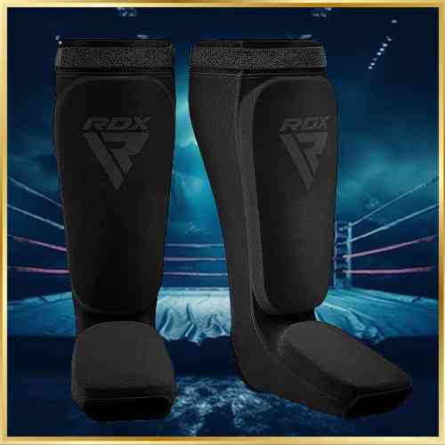 Захист гомілки та стопи RDX розмір S для занять ММА бойовим самбо кікбоксингом Накладки на ноги Київ