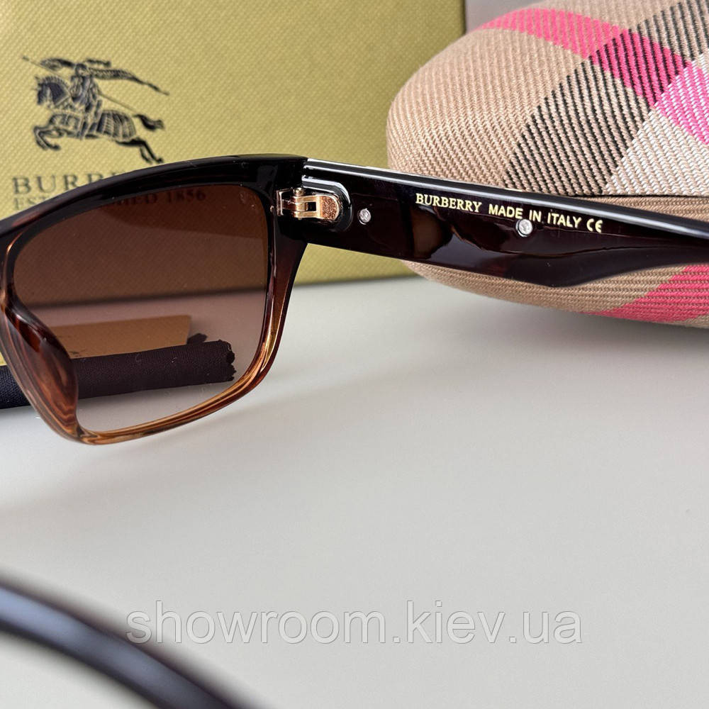 Женские брендовые солнцезащитные очки Brb (3399) коричневые Киев - изображение 5