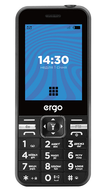 Мобільний телефон ERGO E281 Dual Sim Black (6653749) Київ - фото 1
