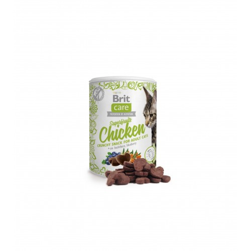 Ласощі для котів Brit Care Cat Snack Superfruits Chicken, курка 100 г Київ - фото 2