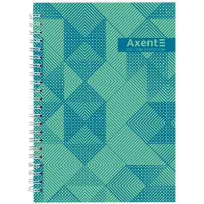 Блокнот Axent на спіралі А5 96 аркушів, клітинка, тверда обкладинка №34 (8032-34-A) Вінниця