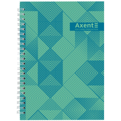 Блокнот Axent на спіралі А5 96 аркушів, клітинка, тверда обкладинка №34 (8032-34-A) Вінниця - фото 1