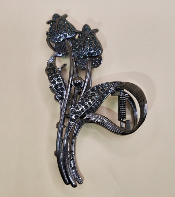 Шпилька-крабік для волосся "Тюльпани" Сміла - фото 4