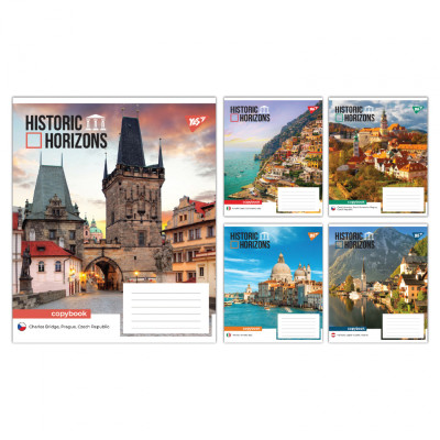 Зошит Yes Historic Horizons А5 24 аркушів клітинка (767881) Вінниця - фото 1