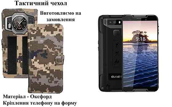 Тактичний чохол для Cubot King Kong Mini, Mini 2 Pro, Mini 3, кріпиться до спорядження на липучці Київ