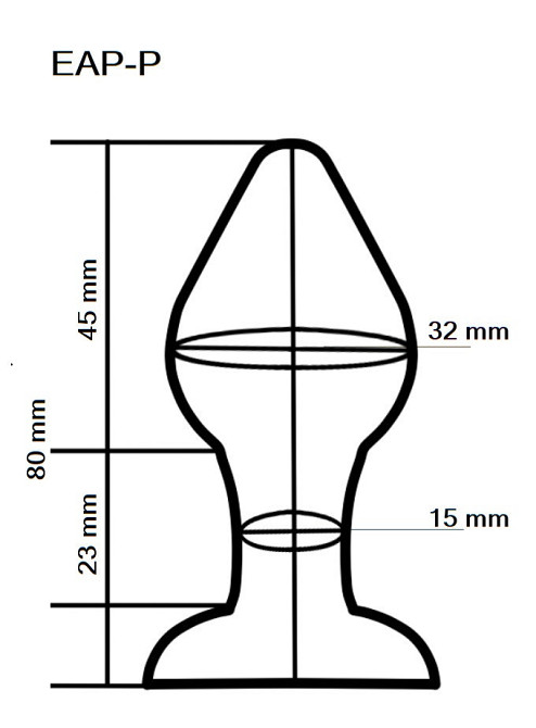 Светящийся анальный плаг из стекла EGZO EAP-P ( длина 8 см, диаметр 3.2 см ) Sex Aura Киев - изображение 3