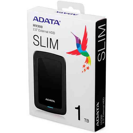 PHD External 2.5'' ADATA USB 3.2 Gen. 1 DashDrive Durable HV300 1TB Black Київ