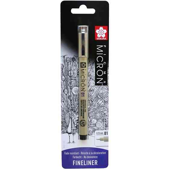 Лайнер PIGMA Micron (0.1) 0,25мм Черный Sakura Киев