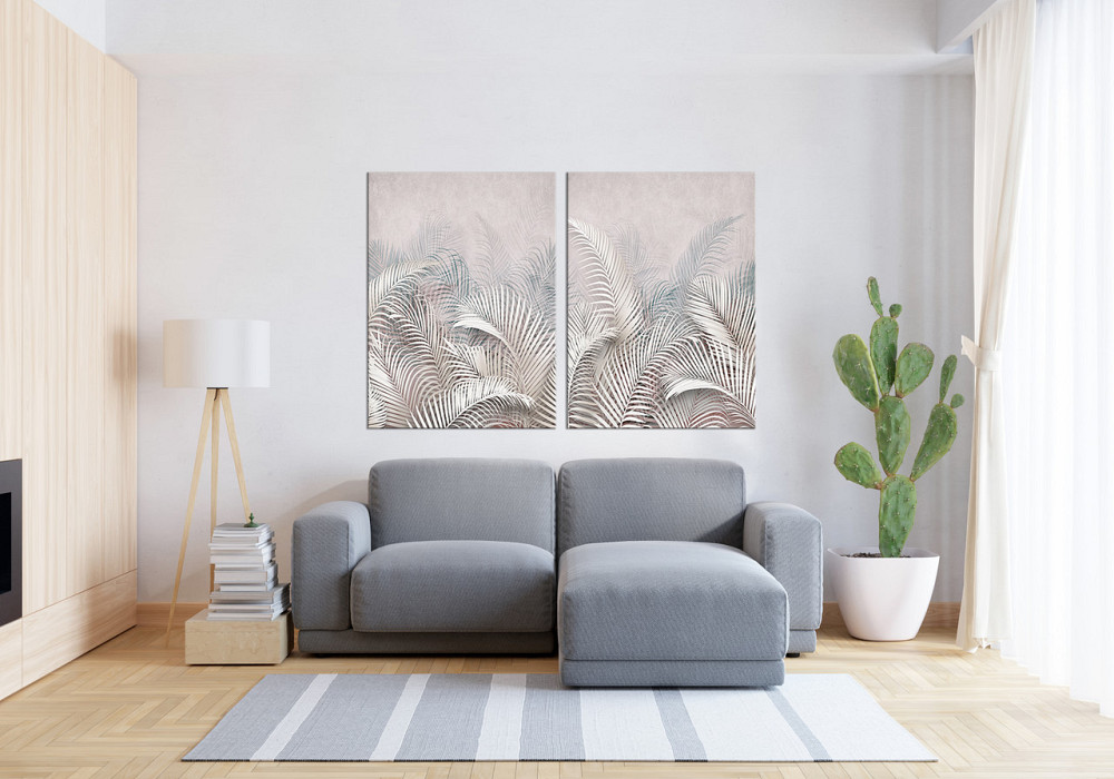 Модульная картина в гостиную / спальню  Листя Квітки  TLV-2_052 Київ - фото 3